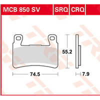 TRW Lucas Rivestimento sinterizzato MCB850SV