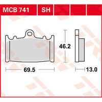 TRW Lucas Sintered fodera MCB741SH