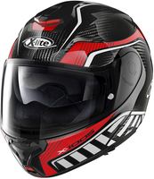 X-Lite X-1005 Ultra Carbon Cheyenne N-Com Casco,  nero-bianco-rosso,  dimensione XS
