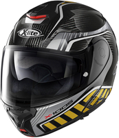 X-Lite X-1005 Ultra Carbon Cheyenne N-Com Casco,  nero-oro,  dimensione XL